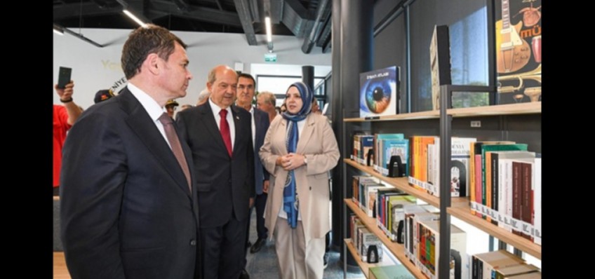 BURSA OSMANGAZ�'DE YA�AR KEMAL MEDEN�YETLER K�T�PHANES� A�ILDI